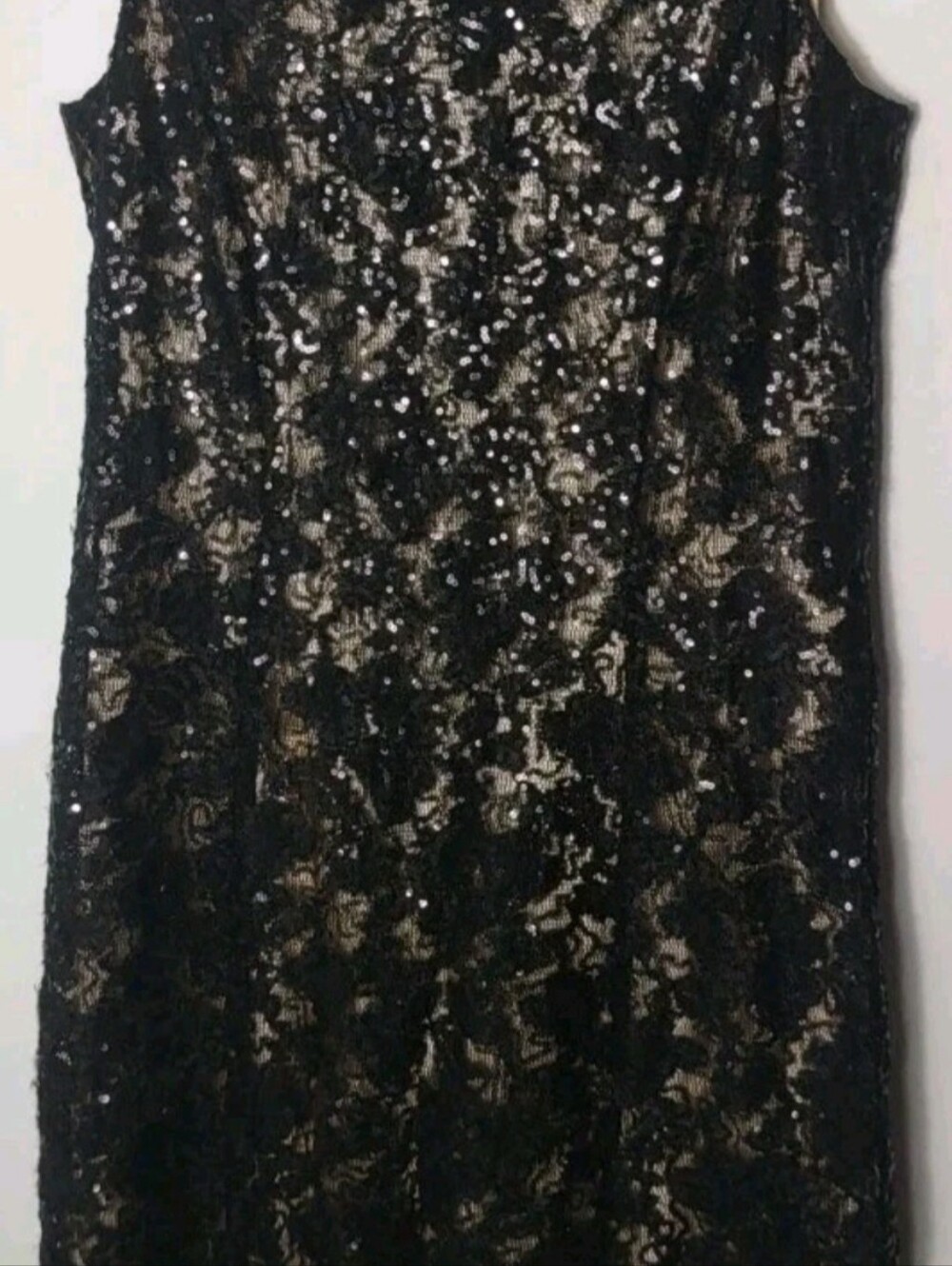 Tahari Black Sequence Cocktail Dress‎ Size 10